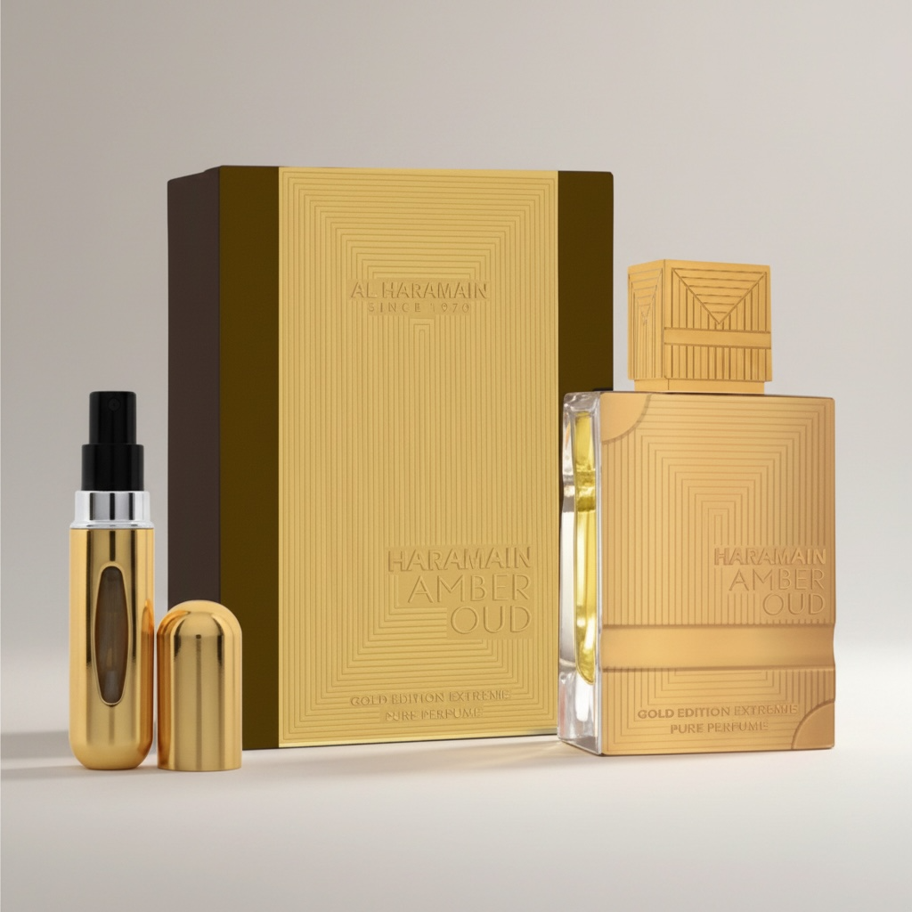 Al Haramain Amber Oud Gold Edition Extreme 3.33 Pure Perfume Sp Unisex + Pumpfill Atomizer
