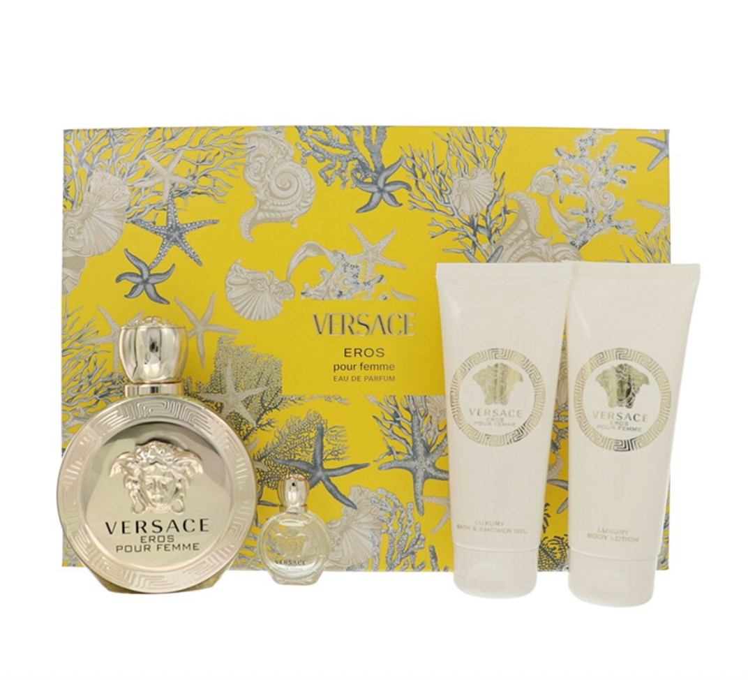 Versace Eros Pour Femme Gift Set 04 pcs for Women